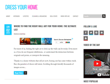 Tablet Screenshot of dressyourhome.in
